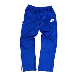 Y2K Silver Tag Nike Track Sweat Pants Blue Size Large